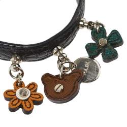 مملوكة مسبقًا سوار برادا إبزيم حلية جلد أسود