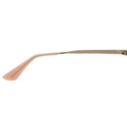 مملوكة مسبقًا Prada Gold/ Brown Gradient SPR 16Q Oval Sunglasses