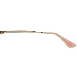 مملوكة مسبقًا Prada Gold/ Brown Gradient SPR 16Q Oval Sunglasses