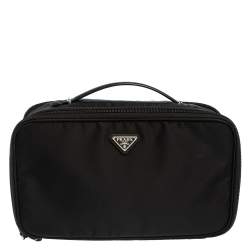Prada Black Nylon Toiletry Pouch