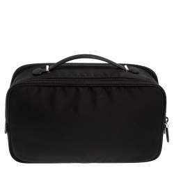 Prada Black Nylon Toiletry Pouch