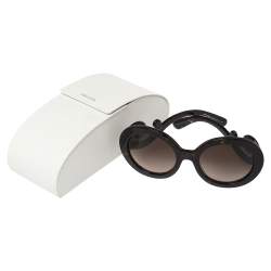 Prada Brown Tortoise SPR27N Baroque Gradient Oversized Sunglasses