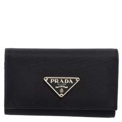 Prada Black Nylon Key Case