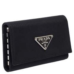 Prada Black Nylon Key Case