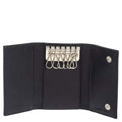 Prada Black Nylon Key Case