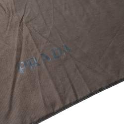 Pre Owned مظلة برادا بنية مطوية