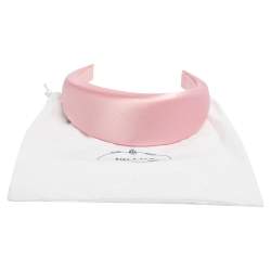 Prada Pink Padded Satin Headband