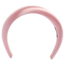 Prada Pink Padded Satin Headband