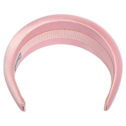 Prada Pink Padded Satin Headband