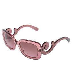 Prada Pink SPR27O Baroque Gradient Rectangle Sunglasses