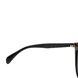 Prada Black SPR 04P Crystal Embellished Cateye Gradient Sunglasses