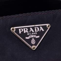 Pre Owned Prada Navy Blue Tessuto Nylon Travel Tissue Holder