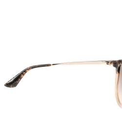 Pre Owned Prada Brown/Beige Acetate SPR12Q Gradient Cat Eye Sunglasses