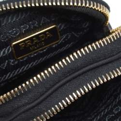 Pre Owned Prada Black Nylon Crossbody Phone Case