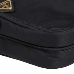 Pre Owned Prada Black Nylon Crossbody Phone Case