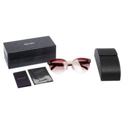 Prada Pink/White Acetate SPR04U Gradient Sunglasses