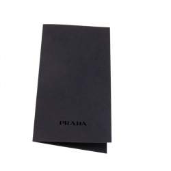 Prada Black Saffiano Leather Badge Holder
