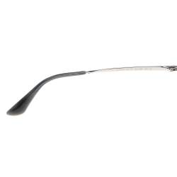 Pre Owned Prada Silver SPR62S Silver Tone Metal Round Sunglasses