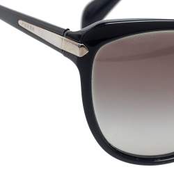 Prada Black Acetate SPR15P Gradient Cat Eye Sunglasses