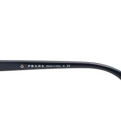 Prada Black Acetate SPR15P Gradient Cat Eye Sunglasses