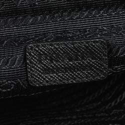 Pre Owned Prada Black Nylon and Leather Smartphone Crossbody Case Bag
