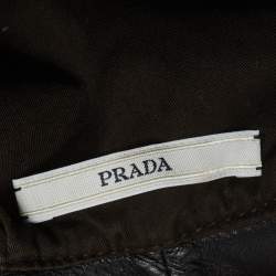 Pre Owned Prada Vintage Brown Oxford Bucket Hat S