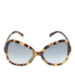 Prada Brown Havana SPR05S Gradient Oversized Sunglasses