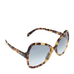 Prada Brown Havana SPR05S Gradient Oversized Sunglasses