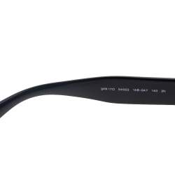 Pre Owned Prada Black SPR 17O Gradient Oval Sunglasses