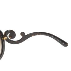 Prada Brown Tortoise SPR27N Baroque Gradient Round Sunglasses