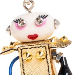 Prada Two Tone Nancy Robot Trick Bag Charm / Keychain