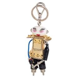 Prada Two Tone Nancy Robot Trick Bag Charm / Keychain