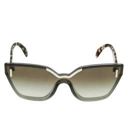 Prada Tortoiseshell/Grey Gradient SPR 16T Cat Eye Sunglasses