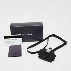 Prada Black Nylon Airpods Pro Case with Adjustable Strap