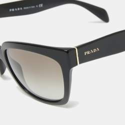 Prada Black Acetate Square Frame Spr07p Sunglasses