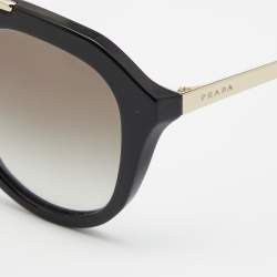 Prada Black Gradient SPR120 12Q Double Bridge Sunglasses