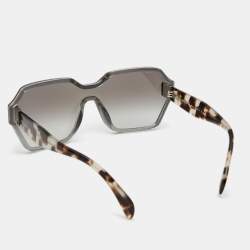 Prada Tortoiseshell/Grey Gradient SPR 15T Hide Geometric Sunglasses