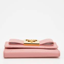 Prada Pink Saffiano Leather Key Case Holder
