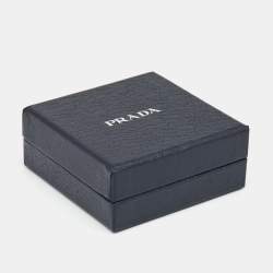 Prada Yellow Saffiano Leather Logo Charm Wrap Bracelet