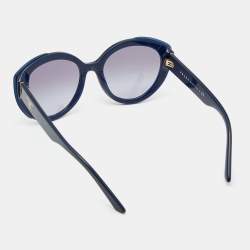Pre Owned Prada Blue/ Blue Gradient SPR 01Y Oversized Sunglasses