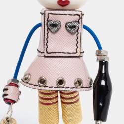 Prada Two Tone Robot Trick Nancy Bag Charm/Keychain