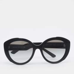 Prada Black/Grey Gradient SPR01Y Oval Sunglasses
