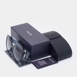 Prada Black/Grey Gradient SPR01Y Oval Sunglasses