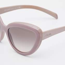 Prada Dusty Pink/ Grey Gradient SPR 08R Cat Eye Sunglasses