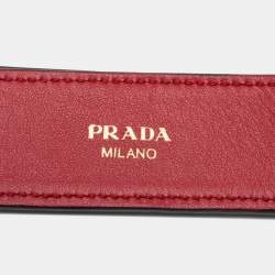 Pre Owned Prada Black Saffiano Leather Bag Shoulder Strap