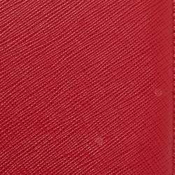 Prada Red Saffiano Lux Leather Smartphone Case