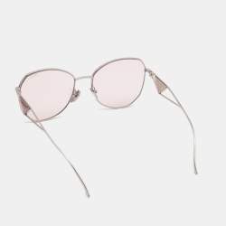 Prada Pink/Silver SPR57Y Gradient Oversized Sunglasses