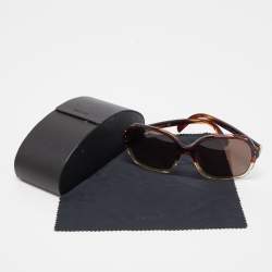 Prada Burgundy/Brown SPR 17M Oversized Sunglasses
