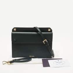 Pre Owned Prada Green Saffiano Leather Smartphone Case