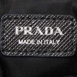 Prada Black Nylon and Rubber Smartphone Case Lanyard 